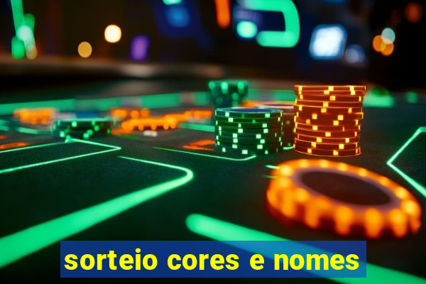 sorteio cores e nomes