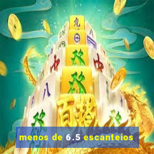 menos de 6.5 escanteios