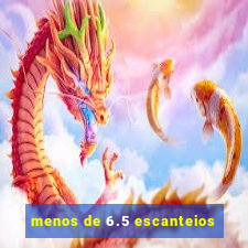 menos de 6.5 escanteios