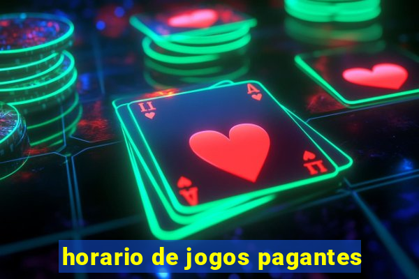 horario de jogos pagantes