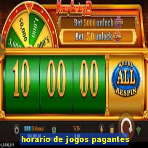 horario de jogos pagantes