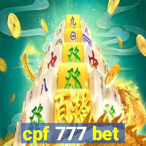 cpf 777 bet