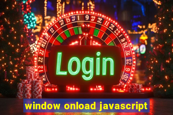 window onload javascript