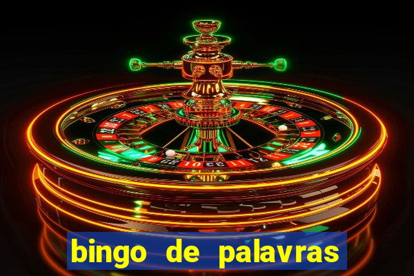 bingo de palavras cha de bebe