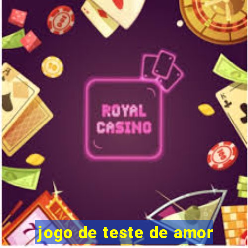 jogo de teste de amor