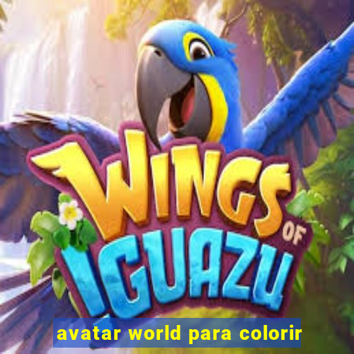 avatar world para colorir