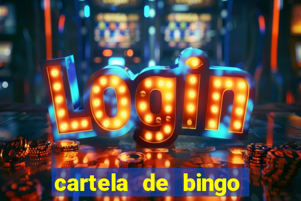 cartela de bingo pra imprimir