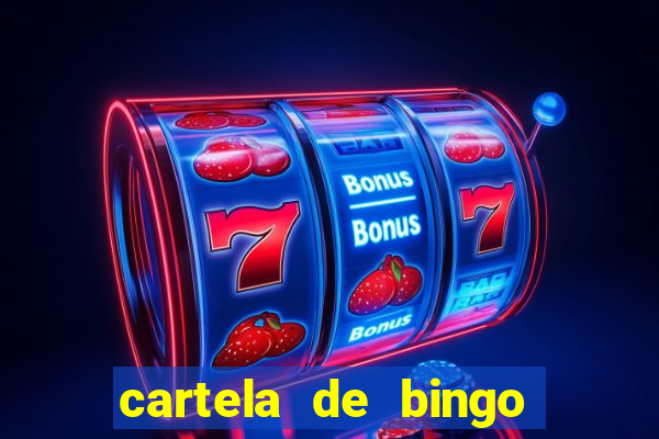 cartela de bingo pra imprimir