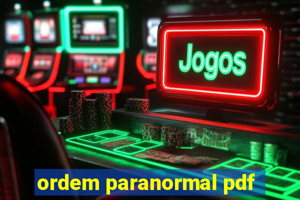 ordem paranormal pdf