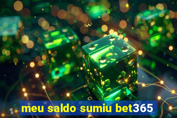 meu saldo sumiu bet365