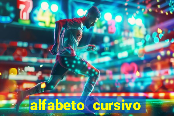 alfabeto cursivo para treinar caligrafia