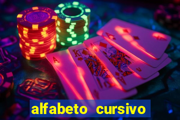 alfabeto cursivo para treinar caligrafia