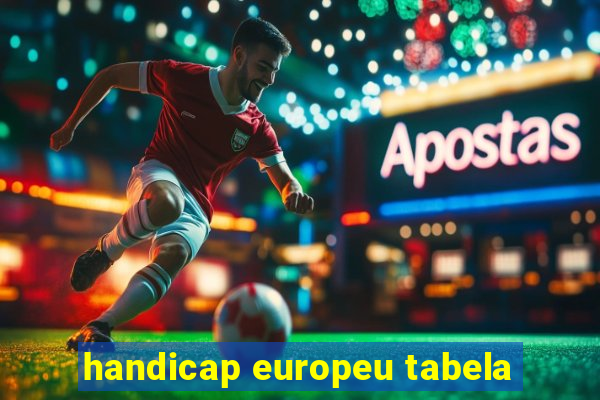 handicap europeu tabela