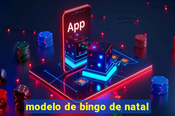 modelo de bingo de natal