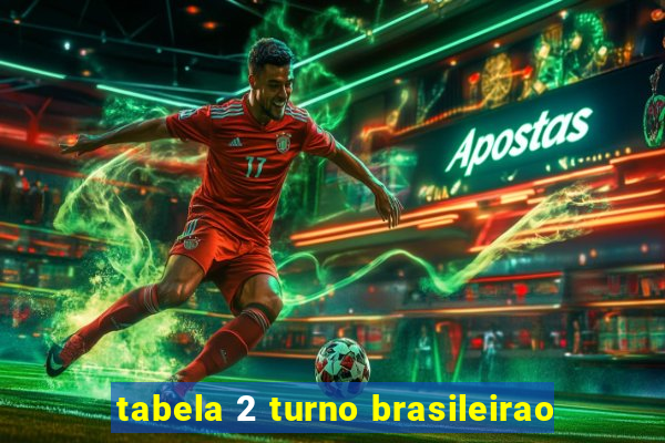 tabela 2 turno brasileirao