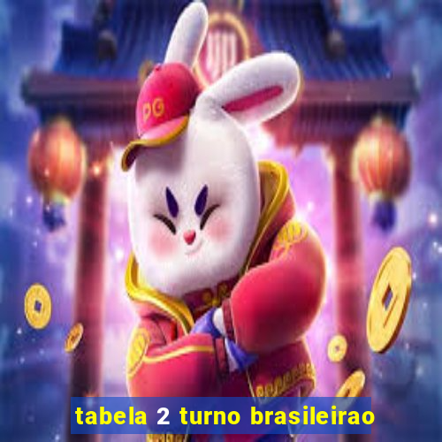 tabela 2 turno brasileirao