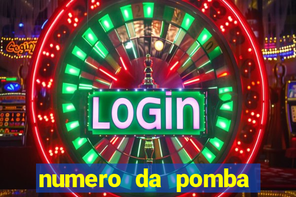 numero da pomba jogo do bicho