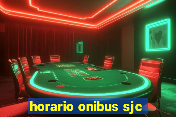 horario onibus sjc