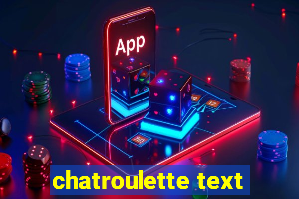 chatroulette text