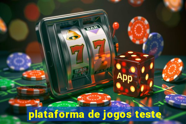 plataforma de jogos teste