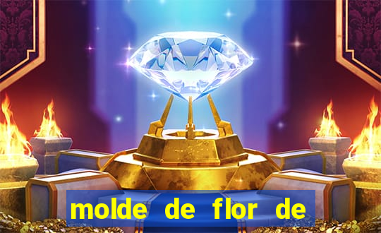 molde de flor de eva grande para imprimir