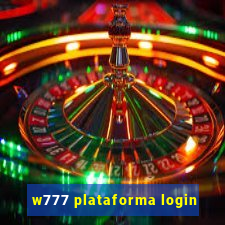 w777 plataforma login