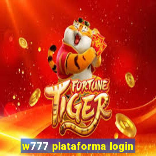 w777 plataforma login