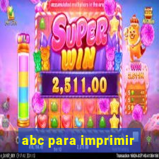 abc para imprimir