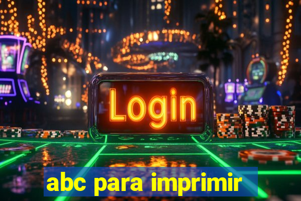 abc para imprimir