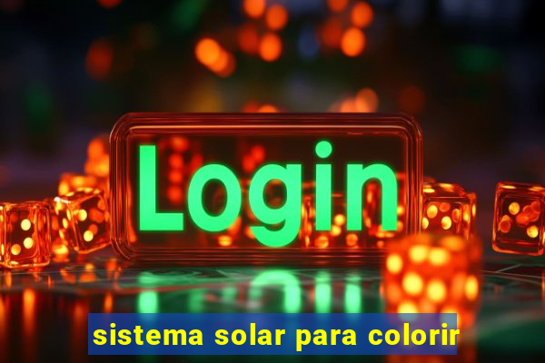 sistema solar para colorir