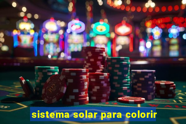 sistema solar para colorir