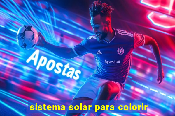 sistema solar para colorir