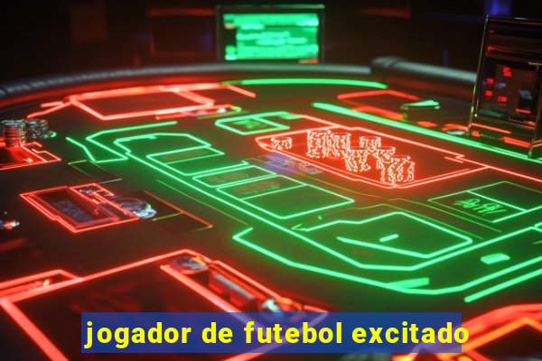 jogador de futebol excitado