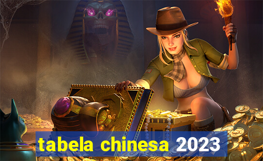 tabela chinesa 2023