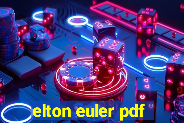 elton euler pdf