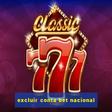 excluir conta bet nacional