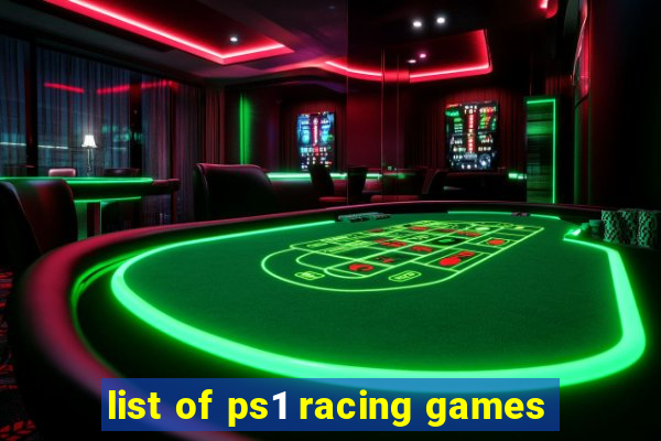 list of ps1 racing games