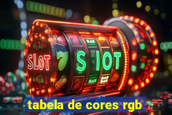 tabela de cores rgb