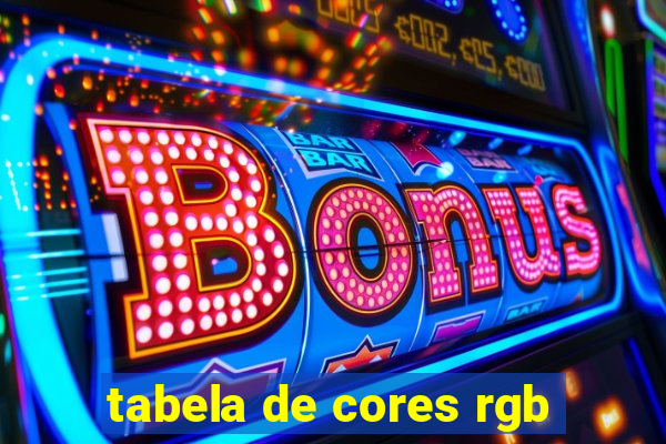 tabela de cores rgb