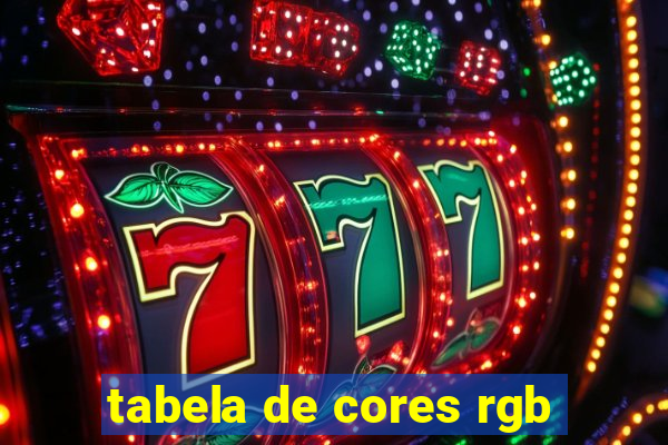 tabela de cores rgb