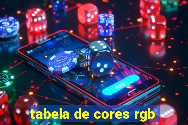 tabela de cores rgb