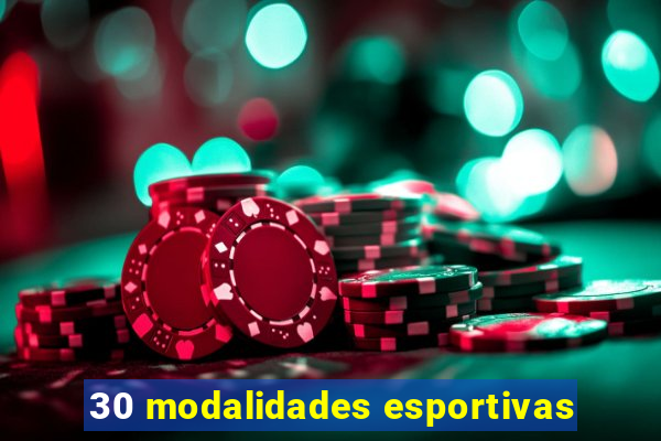 30 modalidades esportivas