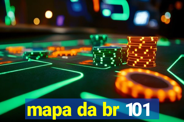 mapa da br 101