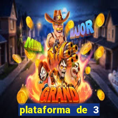 plataforma de 3 reais jogo