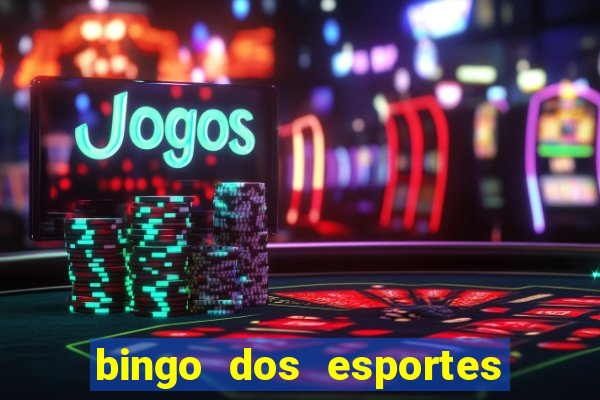 bingo dos esportes para imprimir