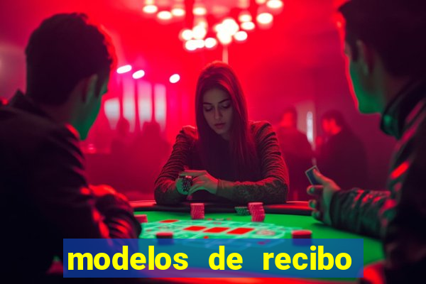 modelos de recibo de pagamento word