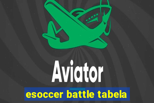 esoccer battle tabela