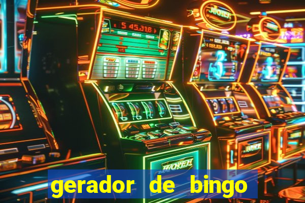 gerador de bingo cha de bebe