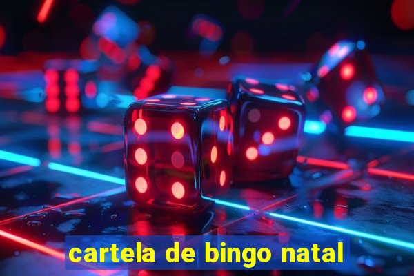 cartela de bingo natal