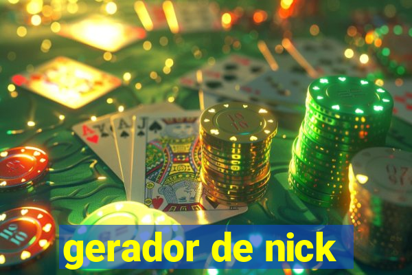 gerador de nick